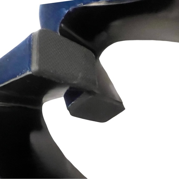 NWOB $100 Steve Madden Vinka Blue Velvet Heeled Boots - Picture 6 of 10